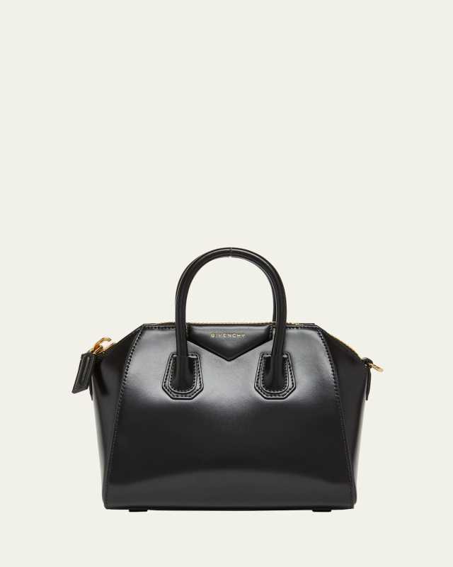 Antigona Mini Tote Bag in Box Leather